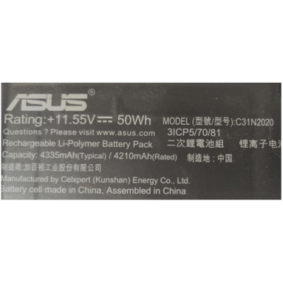 BATERÍA C31N2020 PORTATIL ASUS CHROMEBOOK CX1400FK