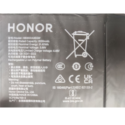 BATERÍA HB30G1A3EGW TABLET HONOR PAD 9