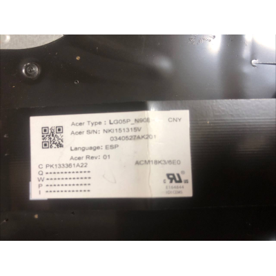 CARCASA CON TECLADO PARA PORTÁTIL ACER NITRO 5 AN515-54 6B.Q5AN2.021