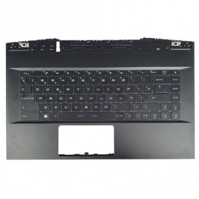 CARCASA CON TECLADO RETROILUMINADO PARA PORTATIL MSI GE66 GP66 MS-1541 1542 1543 STEELSERIES (NUEVO)
