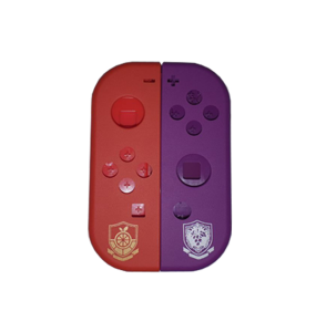 CARCASA FRONTAL, CENTRAL Y TRASERA DERECHA E IZQUIERDA PARA JOY-CON NINTENDO SWITCH MODELO POKEMON ESCARLATA