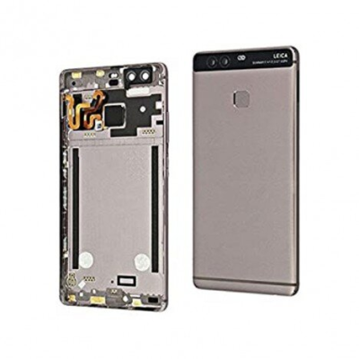CARCASA TRASERA - MARCO GRIS TITANIO - NEGRO HUAWEI P9 PLUS
