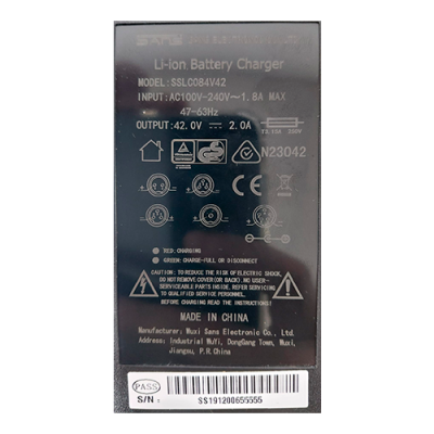 CARGADOR SSLC084V42 42V 2.0A PARA PATINETE ELECTRICO YOUIN