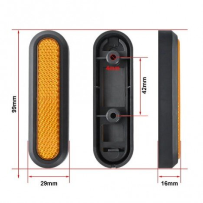 SIDE REFLECTOR FOR XIAOMI 4/4 Lite ELECTRIC SCOOTER