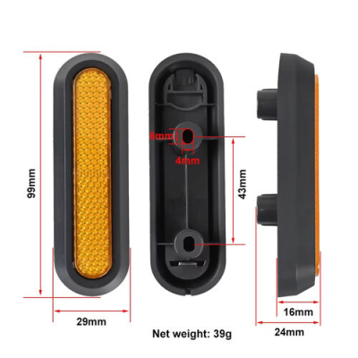 CATADIOPTRICO LATERAL PARA PATINETE ELECTRICO XIAOMI 4 GO