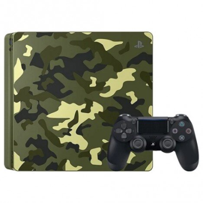 CONSOLA SONY PS4 SLIM 500GB VERDE CAMUFLAJE + 1 MANDO