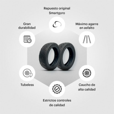 CUBIERTA STREET 2 PARA SMARTGYRO SPEEDWAY, ROCKWAY Y CROSSOVER Y VERSIONES PRO