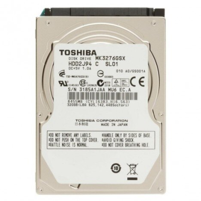 DISCO DURO INTERNO 2.5" DE 320 GB TOSHIBA