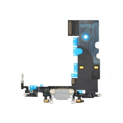 FLEX CONECTOR CARGA, MICRO IPHONE 8 GRIS