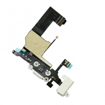 FLEX CONECTOR DE CARGA + CONECTOR JACK IPHONE 5 BLANCO