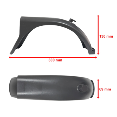 GUARDABARROS TRASERO PATINETE ELÉCTRICO XIAOMI SCOOTER 5 PRO
