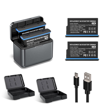 KIT BATERÍA REEMPLAZO INSTA360 X5