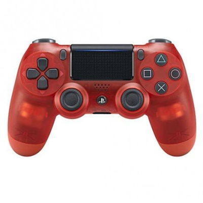 MANDO INALÁMBRICO DUALSHOCK ROJO TRANSPARENTE V2 PS4 ORIGINAL OEM