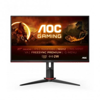 MONITOR AOC-C27G2AE/BK/A 27" LED FULLHD 165Hz Curvo FreeSync Premium