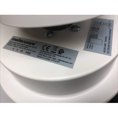 MOTOR VENTILADOR DE TECHO MELLERWARE BRIZY BRIGHT WHITE