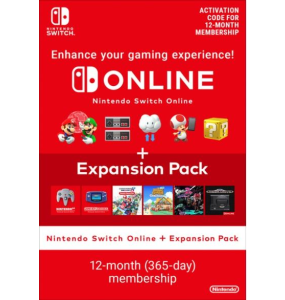 NINTENDO SWITCH ONLINE + EXPANSION PACK SUSCRIPCIÓN INDIVIDUAL DE 12 MESES