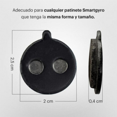 PASTILLAS FRENO BOLIDS PARA PATINETE ELECTRICO SMARTGYRO SPEEDWAY, ROCKWAY, CROSSOVER, ZIRO, Z-ONE y Z-PRO (pack 4)
