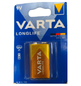 PILA DE PETACA VARTA 9V ALKALINE