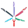 SET 5 CUCHILLOS DE ACERO INOXIDABLE+ PELADOR SWISS TOUCH