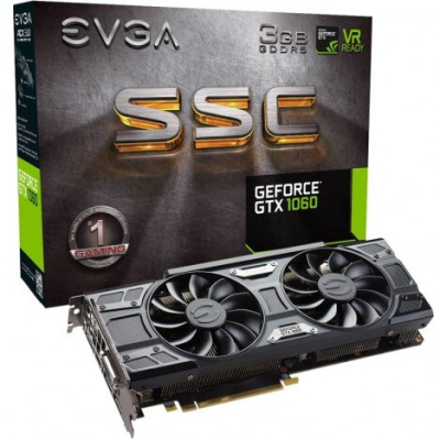 TARJETA GRÁFICA EVGA NVIDIA GeForce GTX 1060 SSC 3GB GDDR5 USADA