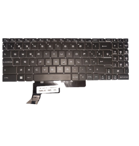 TECLADO NEGRO ILUMINADO MULTICOLOR PARA PORTATIL MSI GL66 (NUEVO)