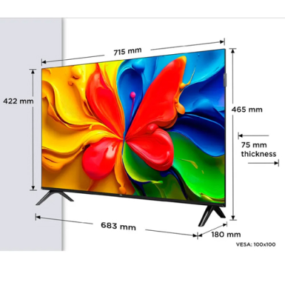 TV TCL QLED 32S4K 32" GOOGLE TV HDR10 DOLBY AUDIO WIFI (NUEVA CON CAJA ABIERTA)