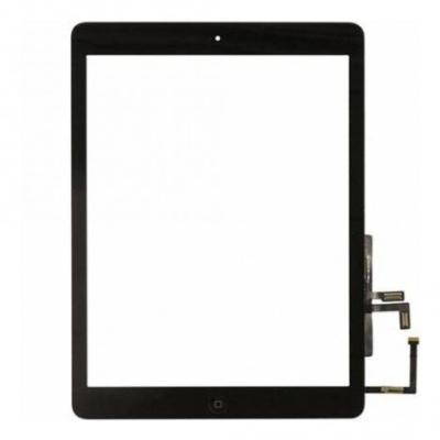 VENTANA TÁCTIL IPAD AIR NEGRA + FLEX HOME + BOTÓN NEGRA CALIDAD AAA+